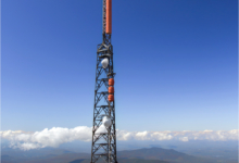 Telecoms Mast on Mt Washington