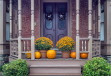 Pumpkin Doorway in Stowe