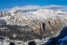 View Over Val Gardena to Naturpark Puez-Geisler