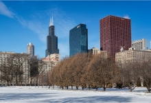The Willlis Tower From Grant Park