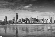 Chicago Skyline From The Adler Planetarium