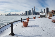 Chicago Skyline From Navy Pier