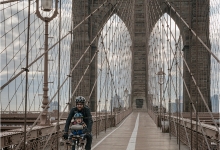 Brooklyn Bridge Biker