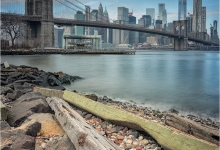 Brooklyn Bridge and the New York Skyline