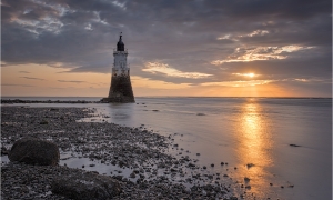 Sunset at Plover Scar Lighthouse