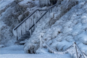 Selljalandsfoss Frozen Steps