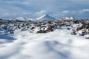 Snow And Lava Fields