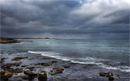 Stormy Weather over Bamburgh Castle