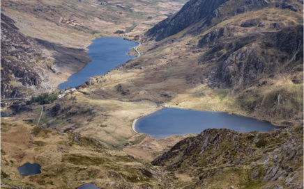 Llyn Ogwen and Idwal from Y Garn