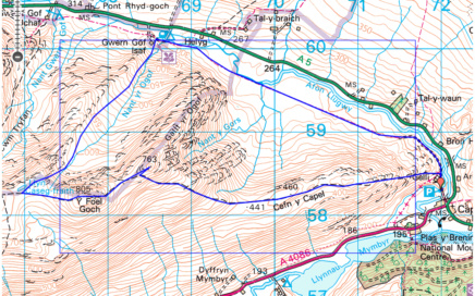 Eastern Glyder Map