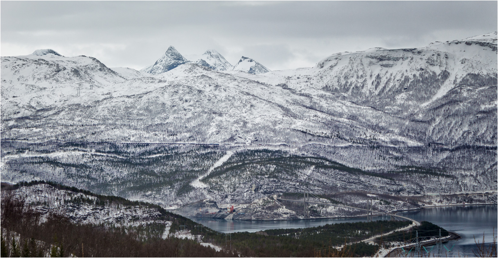 The Rombaks Fjord and Ofoten Railway