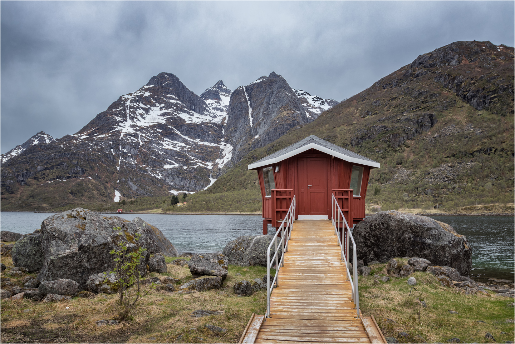 Red Hut At The Raftsund