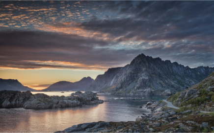 Sunset On The Henningsvaerstraumen