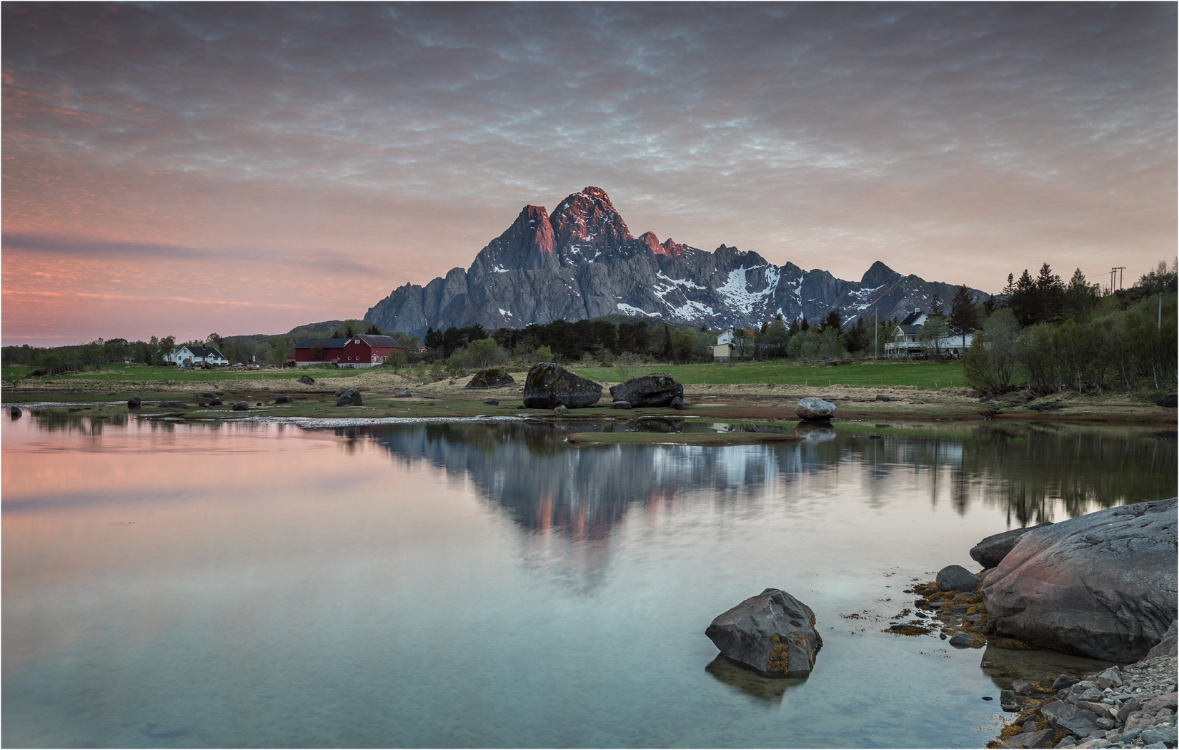 Evening Light On Vagakellen