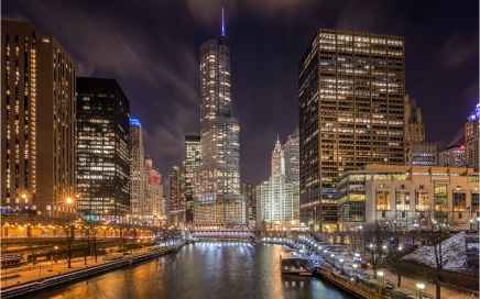 Trump Tower And The Chicago River