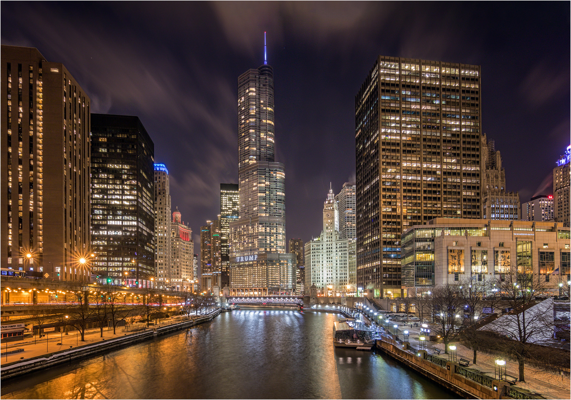 Trump Tower And The Chicago River