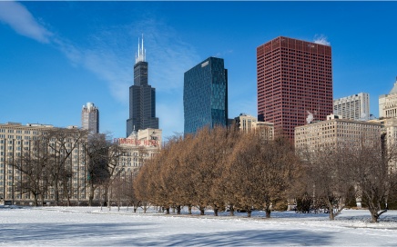 The Willlis Tower From Grant Park