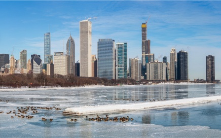 Chicago Skyline from Lake Michigan
