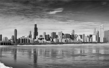 Chicago Skyline From The Adler Planetarium
