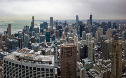 Chicago Skyline from John Hancock Tower