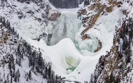 The Lower Falls of the Yellowstone River