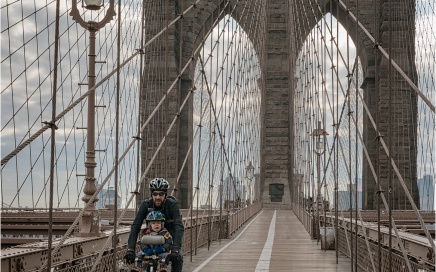 Brooklyn Bridge Biker