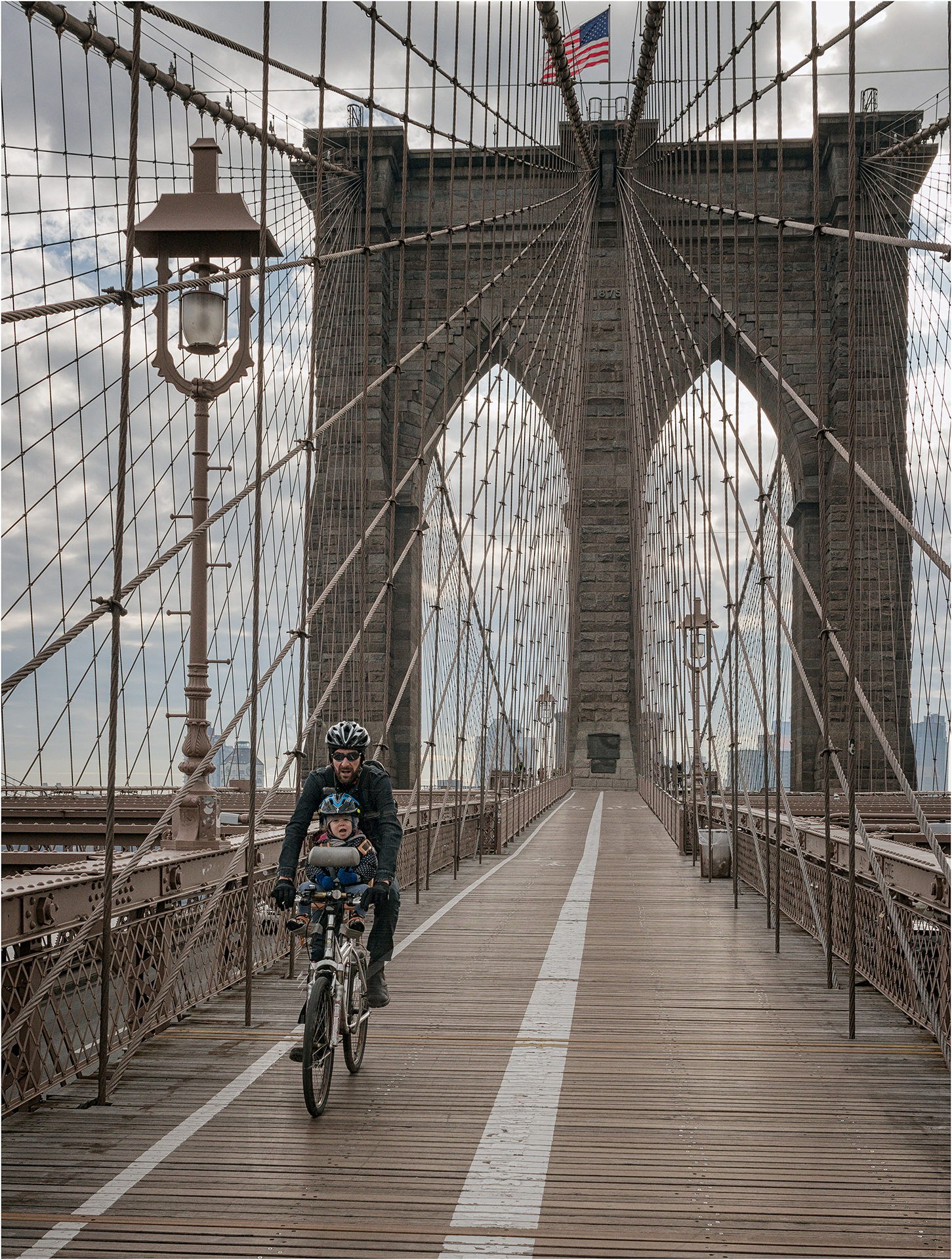 Brooklyn Bridge Biker