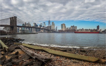 Brooklyn Bridge and the New York Skyline