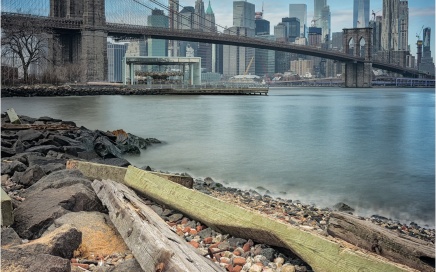 Brooklyn Bridge and the New York Skyline