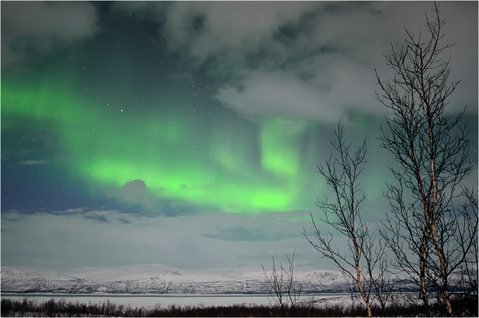 Aurora Over Abisko Lake