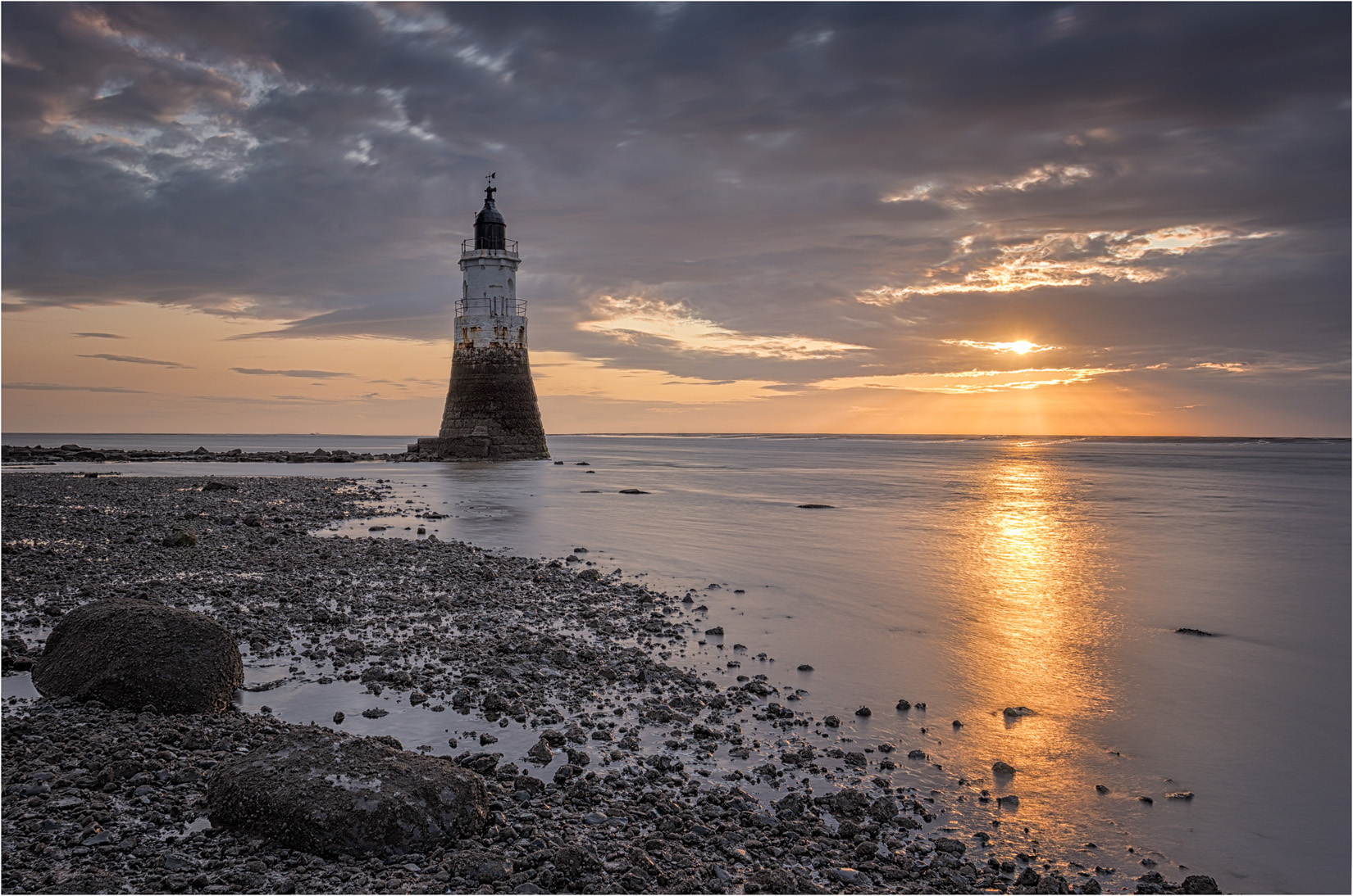 Sunset at Plover Scar Lighthouse