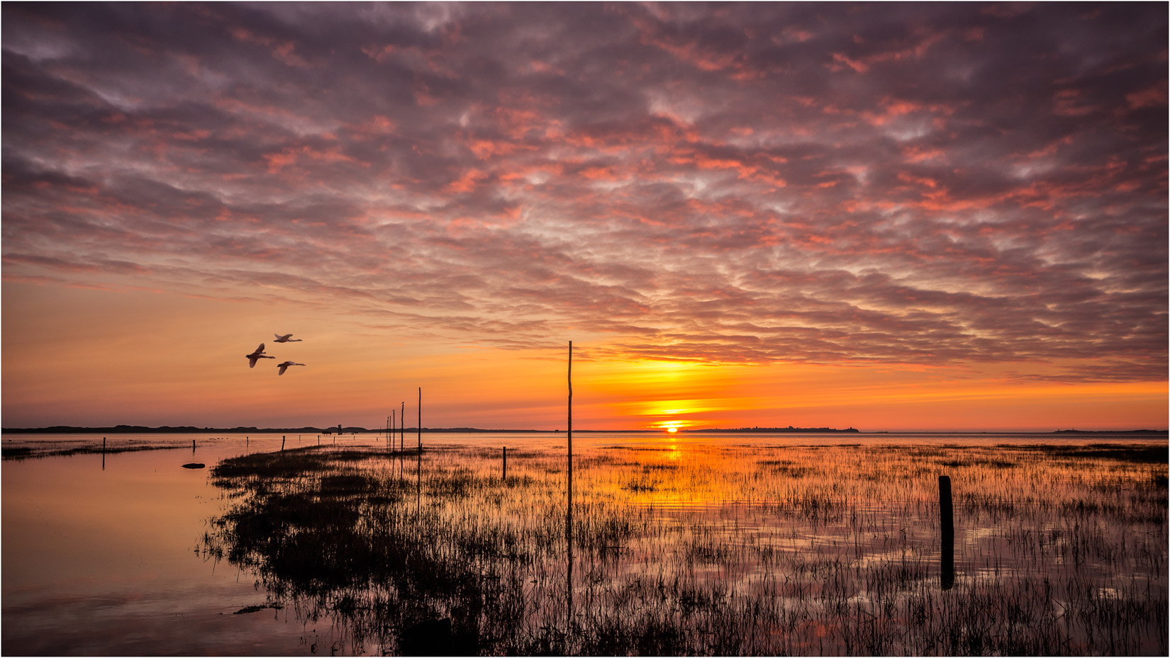 High Tide at Lindisfarne Causeway