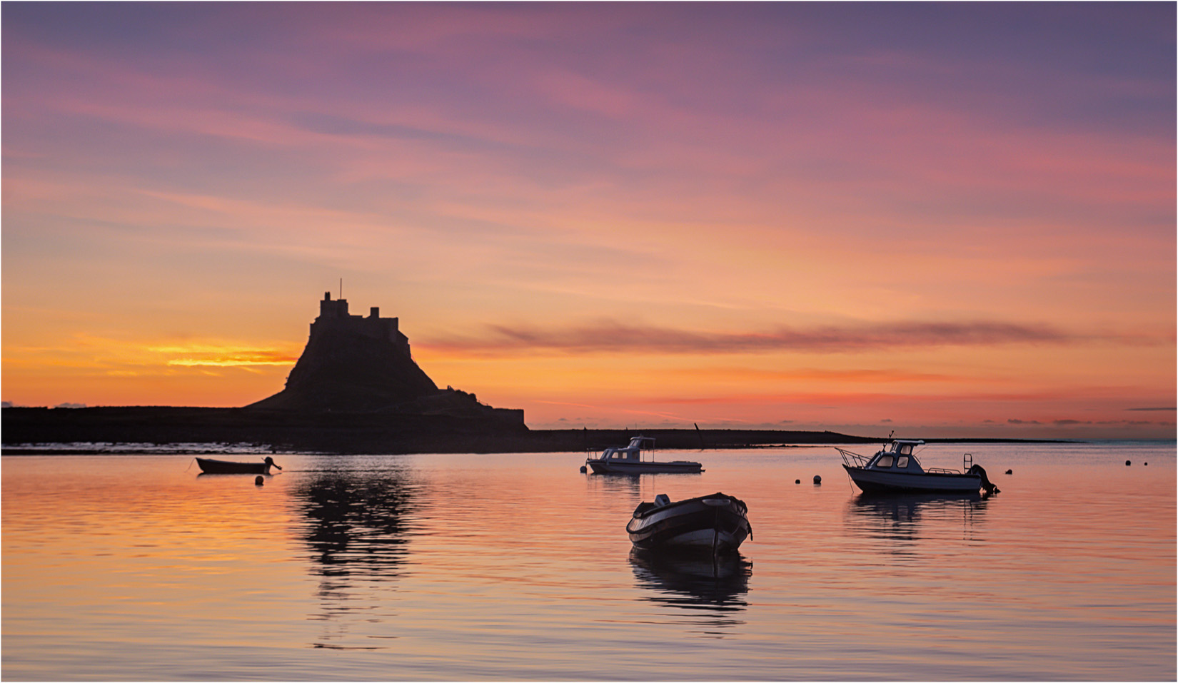 Lindisfarne Castle and Harbour