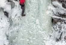 Ice Climbing In Abisko Gorge