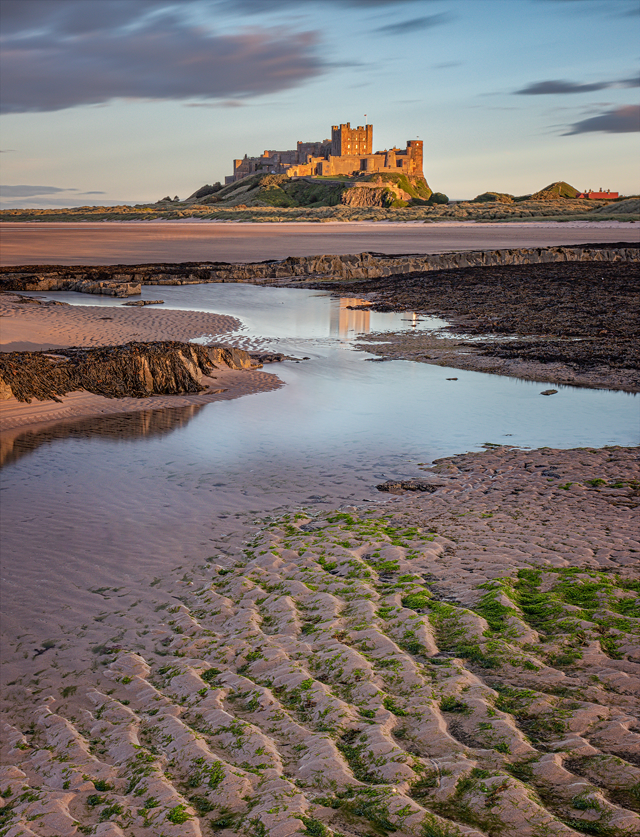 Evening Light on Bamburgh Castle
