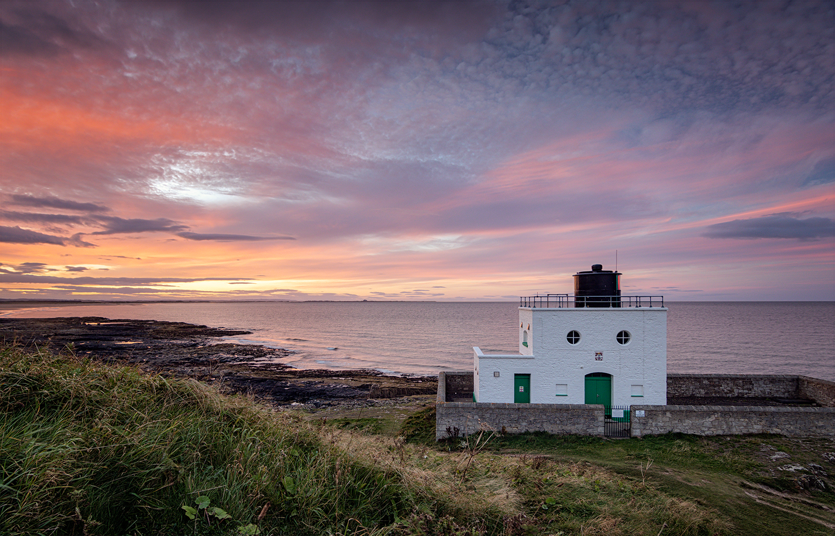 Sunset Over Bamburgh Lighthouse