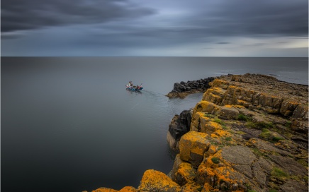 Fishing Off Dunstanburgh Castle